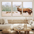 Rustic Deer Wall Art Canvas Print – Forest Woodland Stag