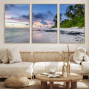 Tropical Beach Wall Art Canvas Print – Framed Sunset Glow by MyGreatCanvas | Canvas Wall Art Prints | Photo Prints & Wall Decor