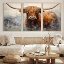 Scottish Highland Wall Art Canvas Print, Framed Longhorn Art by MyGreatCanvas | Canvas Wall Art Prints | Photo Prints & Wall Decor