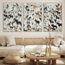 Wild Horse Stampede Wall Art Canvas Print – Monochrome by MyGreatCanvas | Canvas Wall Art Prints | Photo Prints & Wall Decor