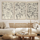 Wild Horse Stampede Wall Art Canvas Print – Monochrome by MyGreatCanvas | Canvas Wall Art Prints | Photo Prints & Wall Decor