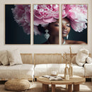 Black Beauty Petal Crown Wall Art Canvas Print – Floral by MyGreatCanvas | Canvas Wall Art Prints | Photo Prints & Wall Decor
