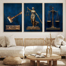 Lady Justice Wall Art Canvas Print – Elegant Gold Legal by MyGreatCanvas | Canvas Wall Art Prints | Photo Prints & Wall Decor