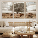 Texas Longhorn Cattle Wall Art, Rustic Western Ranch Canvas by MyGreatCanvas | Canvas Wall Art Prints | Photo Prints & Wall Decor