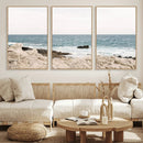 Coastal Ocean View Wall Art Canvas Print – Serene Rocky by MyGreatCanvas | Canvas Wall Art Prints | Photo Prints & Wall Decor