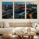 Chicago Bears Soldiers Field Wall Art Canvas Print – Framed