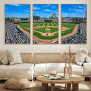 Wrigley Field Baseball Stadium Canvas Wall Art – Packed by MyGreatCanvas | Canvas Wall Art Prints | Photo Prints & Wall Decor