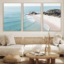 Aerial Beach Wall Art Canvas Print, Coastal Ocean Waves and by MyGreatCanvas | Canvas Wall Art Prints | Photo Prints & Wall Decor