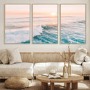 Sunset Surfing Wall Art Canvas Print, Ocean Wave Surfer with by MyGreatCanvas | Canvas Wall Art Prints | Photo Prints & Wall Decor