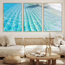Crystal Clear Ocean Water Sunlit Reflections Palm Shadow Sandy Beach Tropical Wall Art for Home, Office Decor by MyGreatCanvas | Canvas Wall Art Prints | Photo Prints & Wall Decor