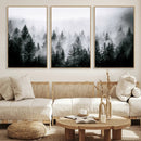 Foggy Pine Forest Canvas Wall Art by MyGreatCanvas | Canvas Wall Art Prints | Photo Prints & Wall Decor