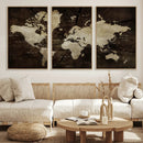 World Map Wall Art Canvas Print – Framed Travel Map Wall Art by MyGreatCanvas | Canvas Wall Art Prints | Photo Prints & Wall Decor