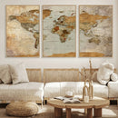 World Map Canvas Print – Detailed Map of the World Wall Art by MyGreatCanvas | Canvas Wall Art Prints | Photo Prints & Wall Decor