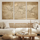 Colorful Watercolor World Map Canvas Wall Art – Framed by MyGreatCanvas | Canvas Wall Art Prints | Photo Prints & Wall Decor