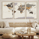 World Map Wall Art Print by MyGreatCanvas | Canvas Wall Art Prints | Photo Prints & Wall Decor
