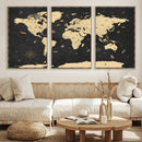 World Map Canvas Print – Detailed Map of the World Wall Art by MyGreatCanvas | Canvas Wall Art Prints | Photo Prints & Wall Decor