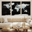 World Map Canvas Print – Framed Push Pin Wall Art, Color by MyGreatCanvas | Canvas Wall Art Prints | Photo Prints & Wall Decor