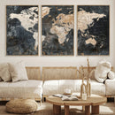World Map Canvas Print – Detailed Map of the World Wall Art by MyGreatCanvas | Canvas Wall Art Prints | Photo Prints & Wall Decor