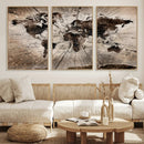 Black and White World Map Canvas Print – Framed Wall Art for by MyGreatCanvas | Canvas Wall Art Prints | Photo Prints & Wall Decor