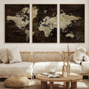 Blue World Map Canvas Wall Art – Framed Modern Travel Map by MyGreatCanvas | Canvas Wall Art Prints | Photo Prints & Wall Decor