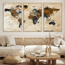 World Map Canvas Print – Framed Travel Map Wall Art for by MyGreatCanvas | Canvas Wall Art Prints | Photo Prints & Wall Decor