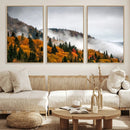 Autumn Forest Wall Art Canvas Print, Foggy Mountain by MyGreatCanvas | Canvas Wall Art Prints | Photo Prints & Wall Decor