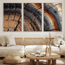 Abstract Tree Ring Wall Art Print – Natural Rustic Wood by MyGreatCanvas | Canvas Wall Art Prints | Photo Prints & Wall Decor