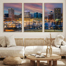 Baltimore Skyline Wall Art Canvas Print, Baltimore Downtown by MyGreatCanvas | Canvas Wall Art Prints | Photo Prints & Wall Decor