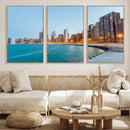 Chicago Wall Art Canvas Print, Chicago City Downtown Night by MyGreatCanvas | Canvas Wall Art Prints | Photo Prints & Wall Decor