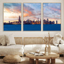 Chicago Wall Art Canvas Print - Chicago City Downtown Night by MyGreatCanvas | Canvas Wall Art Prints | Photo Prints & Wall Decor