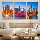 Chicago Wall Art Canvas Print, Chicago City Downtown Night by MyGreatCanvas | Canvas Wall Art Prints | Photo Prints & Wall Decor