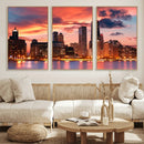 Chicago Wall Art Canvas Print - Chicago City Downtown Night by MyGreatCanvas | Canvas Wall Art Prints | Photo Prints & Wall Decor