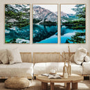 Alpine Mountain Lake Wall Art Canvas Print – Turquoise by MyGreatCanvas | Canvas Wall Art Prints | Photo Prints & Wall Decor