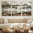 Snowy Mountain Landscape Wall Art Canvas Print, Alpine Pine by MyGreatCanvas | Canvas Wall Art Prints | Photo Prints & Wall Decor