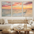 Sunset Beach Wall Art Canvas Print – Soft Coastal by MyGreatCanvas | Canvas Wall Art Prints | Photo Prints & Wall Decor