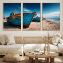Coastal Fishing Boats Wall Art Canvas Print, Sunset Beach by MyGreatCanvas | Canvas Wall Art Prints | Photo Prints & Wall Decor