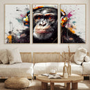 Dj Monkey Wall Art Canvas Print – Colorful Pop Art Banksy by MyGreatCanvas | Canvas Wall Art Prints | Photo Prints & Wall Decor