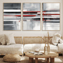 Gray Red Abstract Wall Art Canvas Print, Modern Abstract by MyGreatCanvas | Canvas Wall Art Prints | Photo Prints & Wall Decor