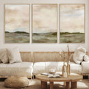 Muted Watercolor Hill Landscape Print — Beige Taupe Cloudy by MyGreatCanvas | Canvas Wall Art Prints | Photo Prints & Wall Decor