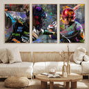 Graffiti Baseball Player Street Art Wall Art Canvas Print by MyGreatCanvas | Canvas Wall Art Prints | Photo Prints & Wall Decor