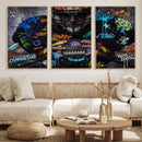 Graffiti American Football Player Street Art Wall Art Canvas by MyGreatCanvas | Canvas Wall Art Prints | Photo Prints & Wall Decor