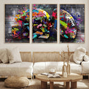 Graffiti American Football Helmet Street Art Wall Art Canvas by MyGreatCanvas | Canvas Wall Art Prints | Photo Prints & Wall Decor