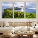 Cliffside Lighthouse Wall Art Canvas Print – Coastal by MyGreatCanvas | Canvas Wall Art Prints | Photo Prints & Wall Decor