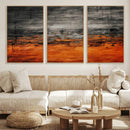 Black Orange Abstract Wall Art Canvas Print Modern Textured by MyGreatCanvas | Canvas Wall Art Prints | Photo Prints & Wall Decor