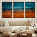 Teal Orange Abstract Wall Art Canvas Print Modern Large by MyGreatCanvas | Canvas Wall Art Prints | Photo Prints & Wall Decor