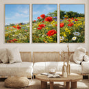 Wildflower Meadow Wall Art Canvas Print – Colorful Poppy and by MyGreatCanvas | Canvas Wall Art Prints | Photo Prints & Wall Decor