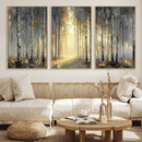 Abstract Birch Forest Wall Art Canvas Print – Modern Gold by MyGreatCanvas | Canvas Wall Art Prints | Photo Prints & Wall Decor