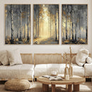 Abstract Birch Forest Wall Art Canvas Print – Modern Neutral by MyGreatCanvas | Canvas Wall Art Prints | Photo Prints & Wall Decor