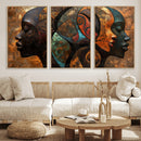 Abstract Afro American Women Wall Art Canvas Print by MyGreatCanvas | Canvas Wall Art Prints | Photo Prints & Wall Decor