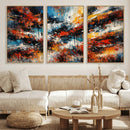 Lyrical Abstrac Wall Art Canvas Print, Orange Blue Abstract by MyGreatCanvas | Canvas Wall Art Prints | Photo Prints & Wall Decor